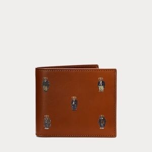 Ralph Lauren Polo Bear Leather Billfold Wallet